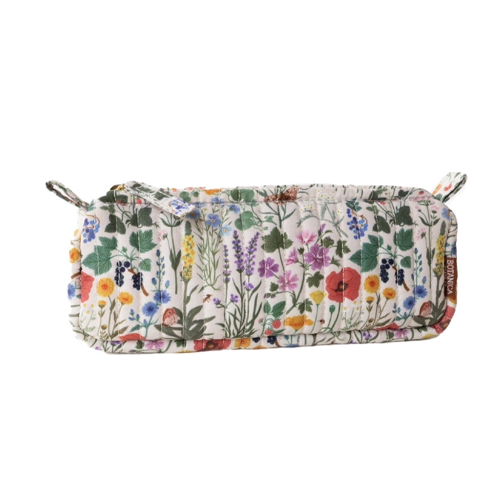 Botanist Cotton Quilted Pencil Pouch