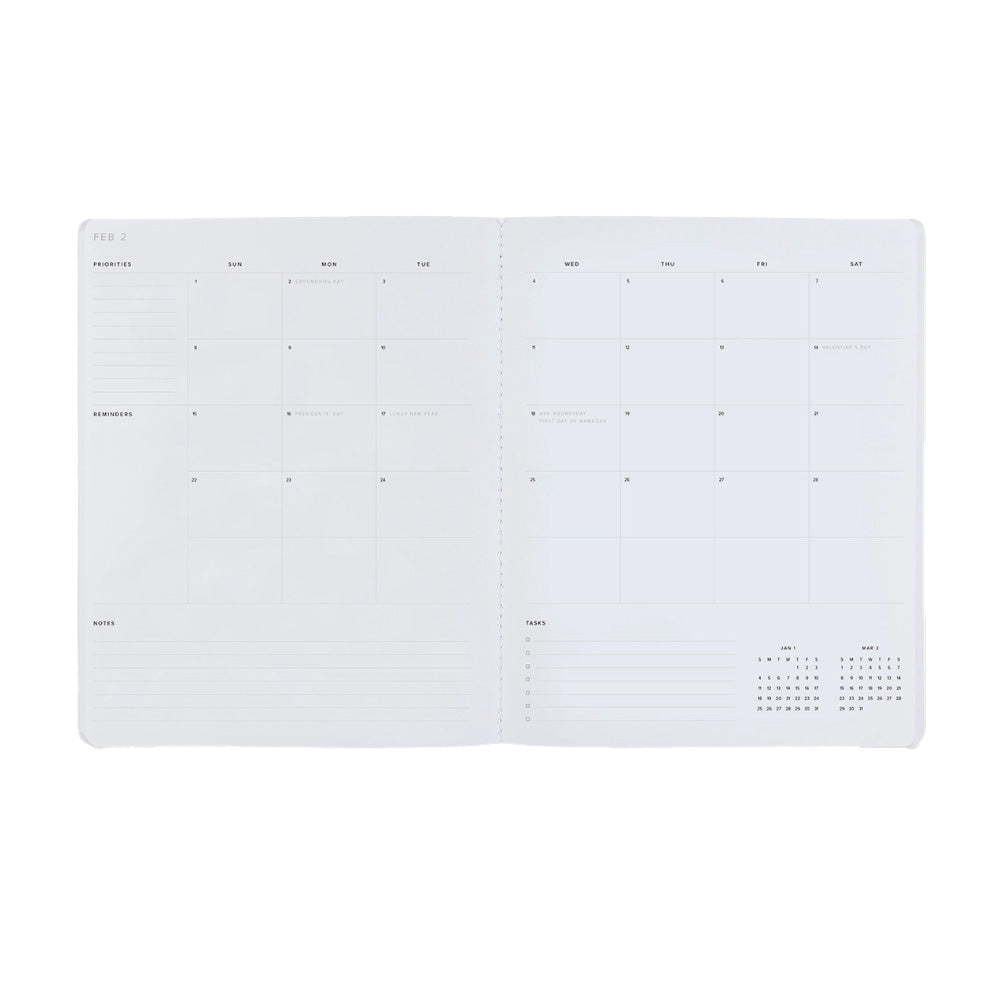 Appointed 2026 Monthly Planner - Fern Green