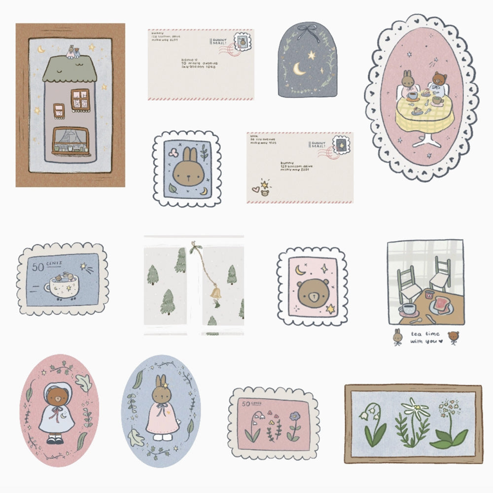Bunny and Bear Sticker Sheet