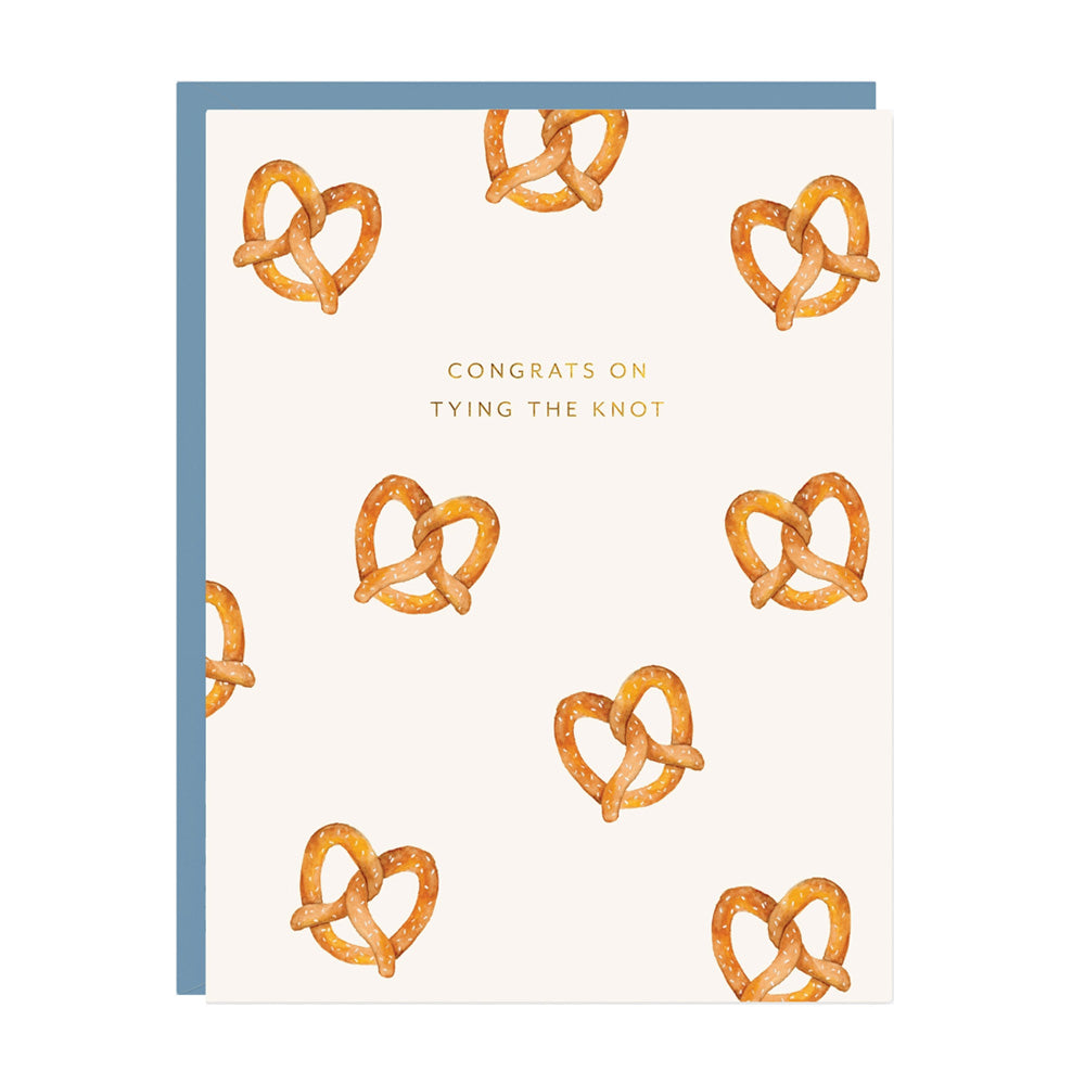 Pretzel Wedding Card