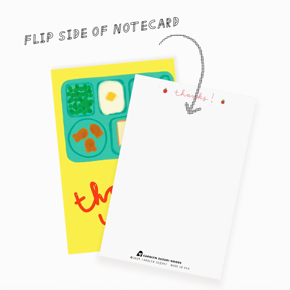 Cafeteria Times Notecard Card