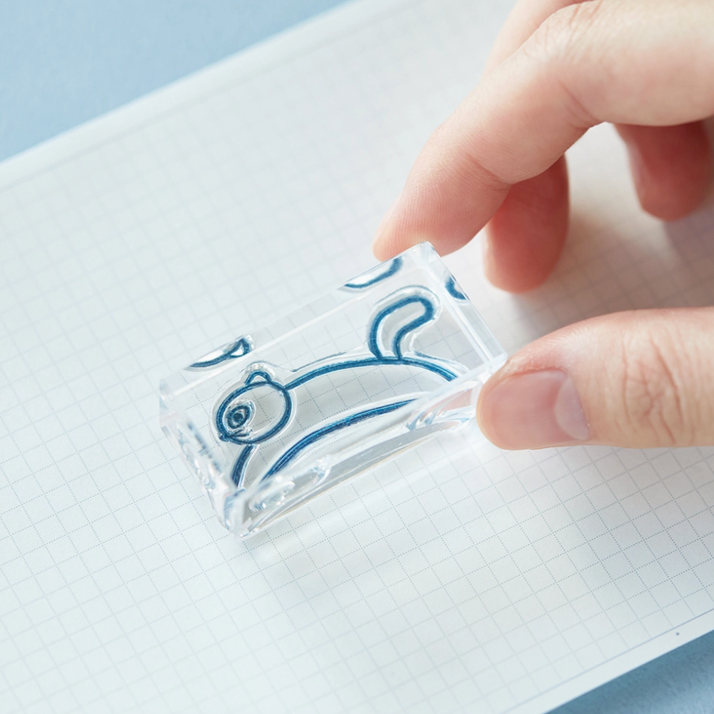 King Jim Kori Jirushi Crystal Clarity Stamp Set of 6 - Cat