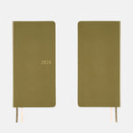 2024 Hobonichi Techo English Weeks - Leather: Olive Green