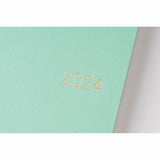 2024 Hobonichi Techo English Weeks - Paper Series: Pale Blue-Green