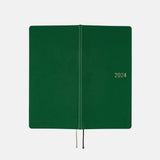 2024 Hobonichi Techo English Weeks - Smooth: Forest Green