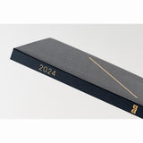 2024 Hobonichi Techo HON A5 English Hardcover Planner Book - Slash (Navy)