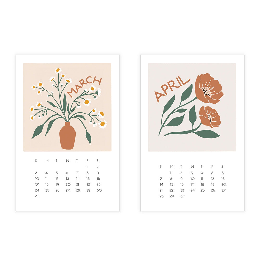 2024 Market Blooms Desk Calendar