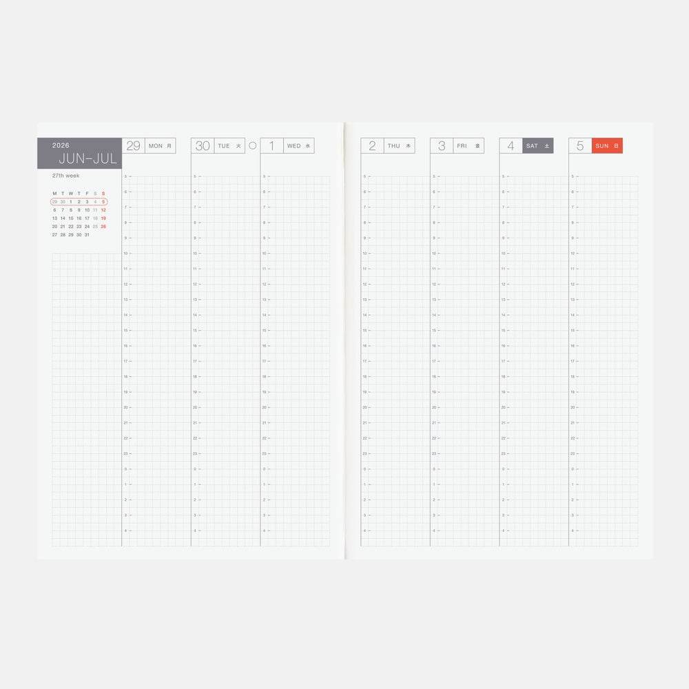 2026 Hobonichi Techo Cousin Planner Book English A5