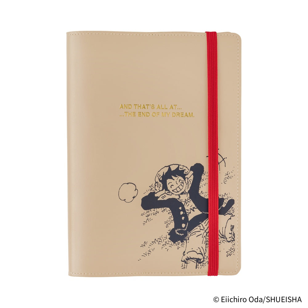 2026 Hobonichi Techo Cousin Planner Book & Cover English A5 - ONE PIECE magazine: End of Luffy's Dream (Sand Beige)