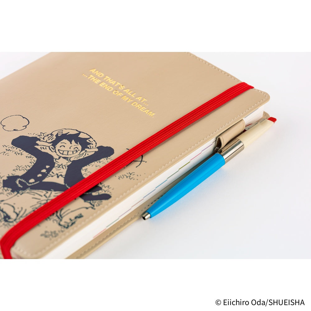 2026 Hobonichi Techo Cousin Planner Book & Cover English A5 - ONE PIECE magazine: End of Luffy's Dream (Sand Beige)