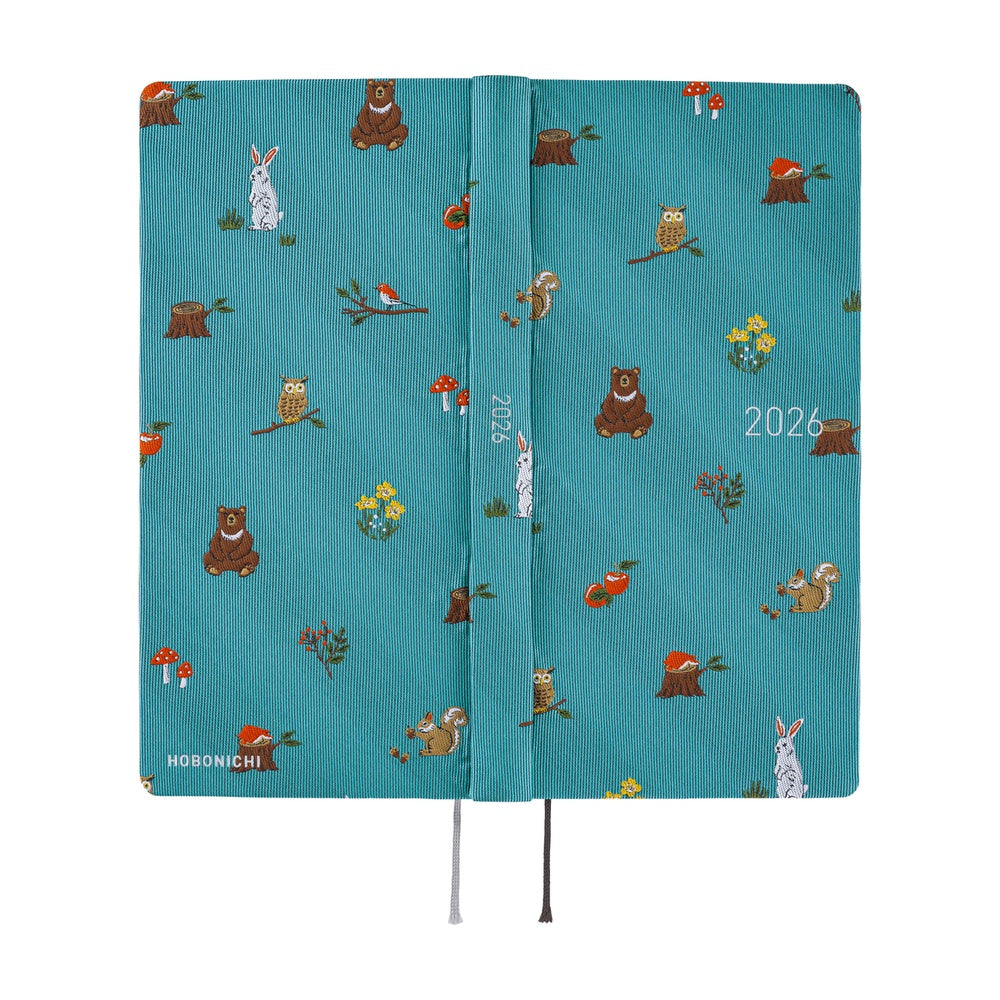 2026 Hobonichi Techo English MEGA Weeks - Bow & Tie: In the Forest