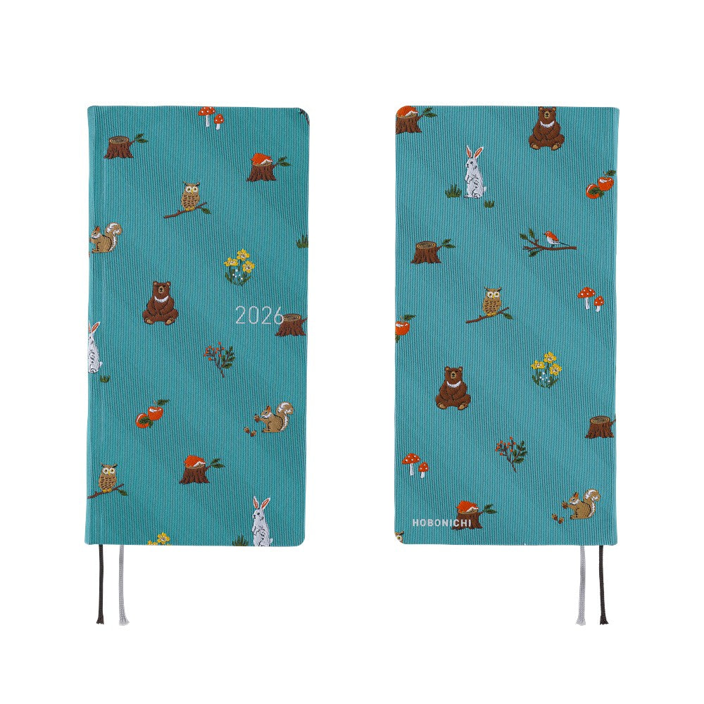 2026 Hobonichi Techo English MEGA Weeks - Bow & Tie: In the Forest