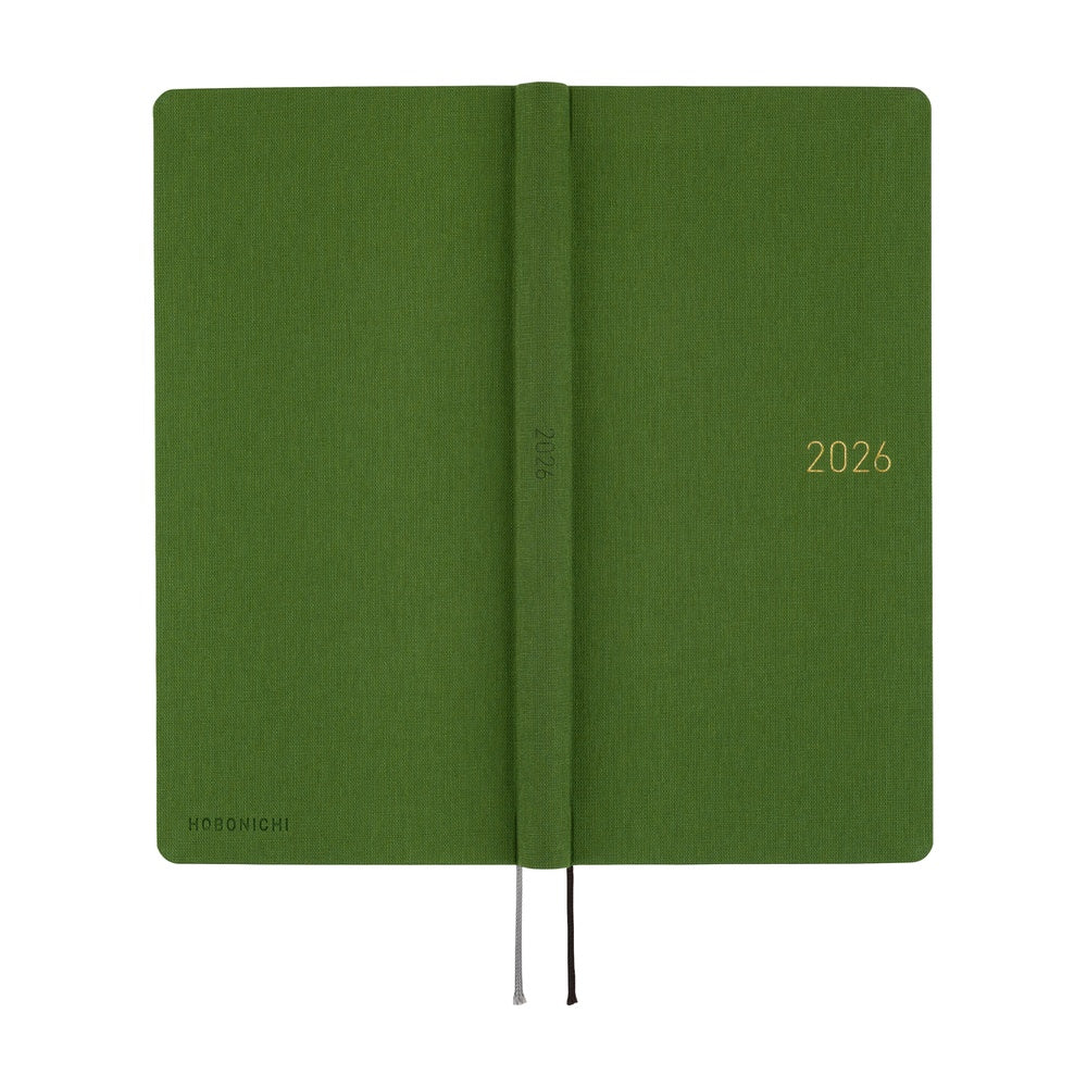 2026 Hobonichi Techo English MEGA Weeks - Colors: Antique Green