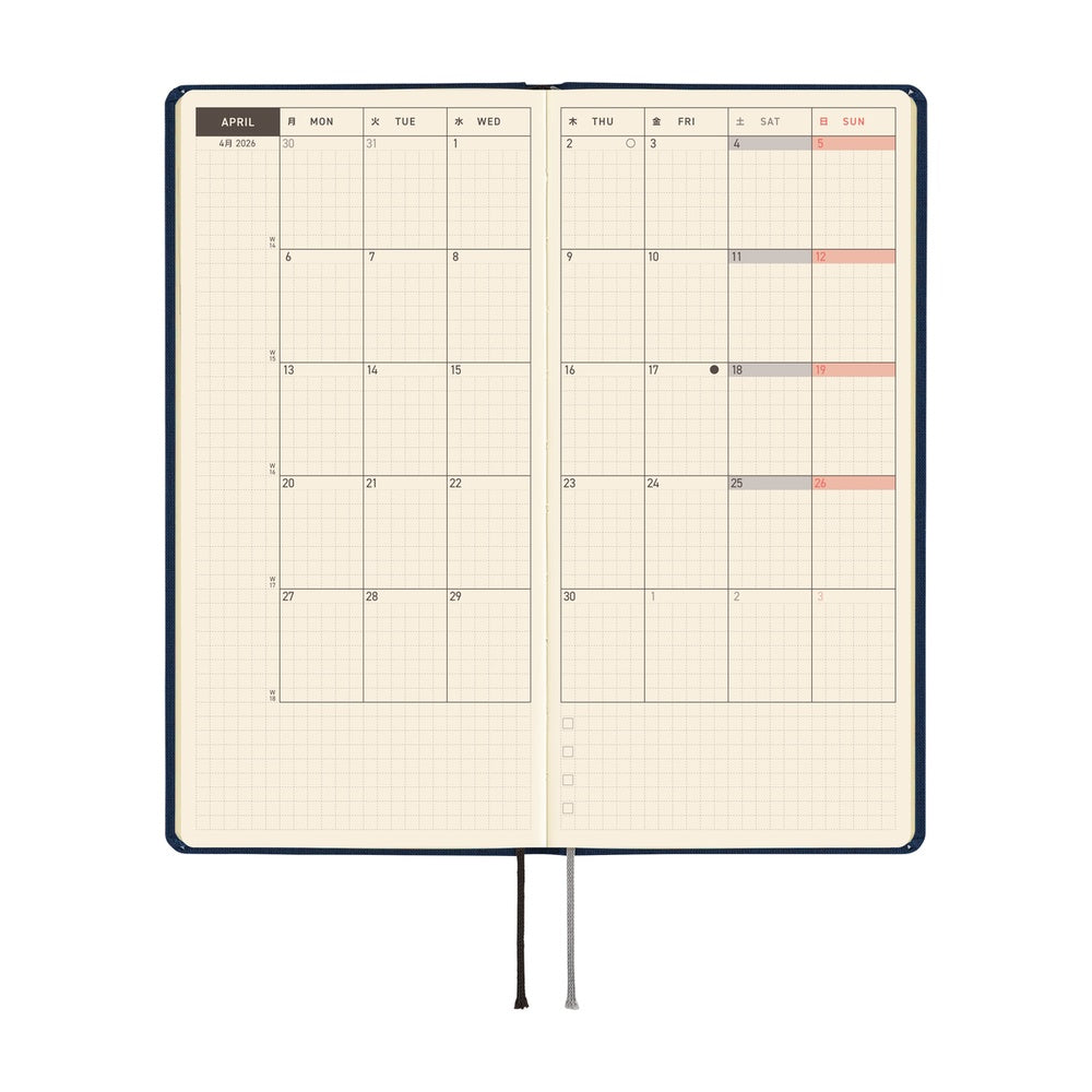 Tabla De Lápices Hobonichi Para Agendas A5 – Primo, Azul Marino Y Rosa