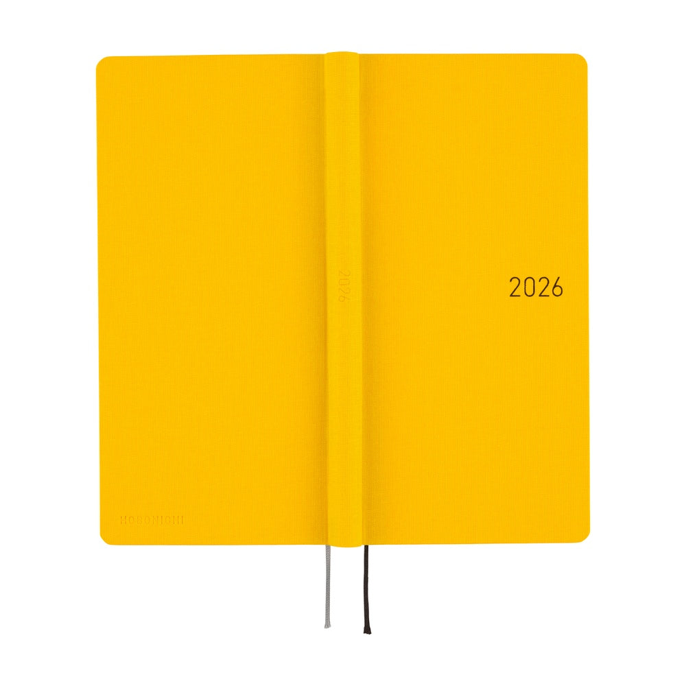 2026 Hobonichi Techo English MEGA Weeks - Colors: Full Moon Yellow