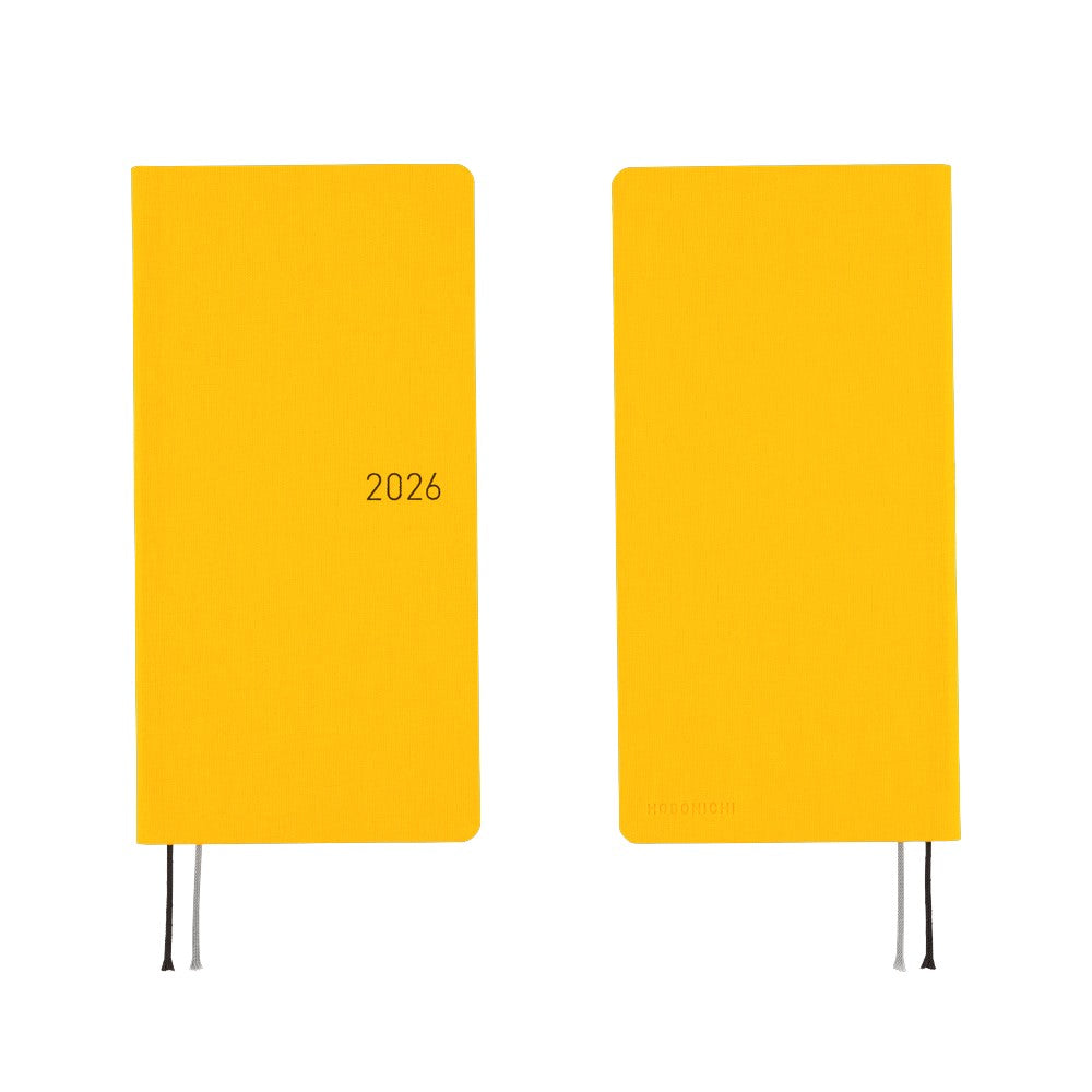 2026 Hobonichi Techo English MEGA Weeks - Colors: Full Moon Yellow