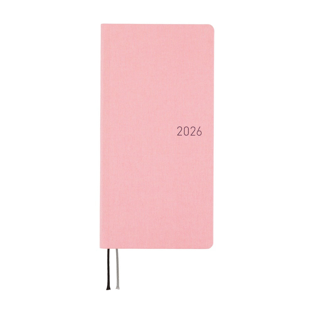 2026 Hobonichi Techo English MEGA Weeks - Colors: Strawberry Milk