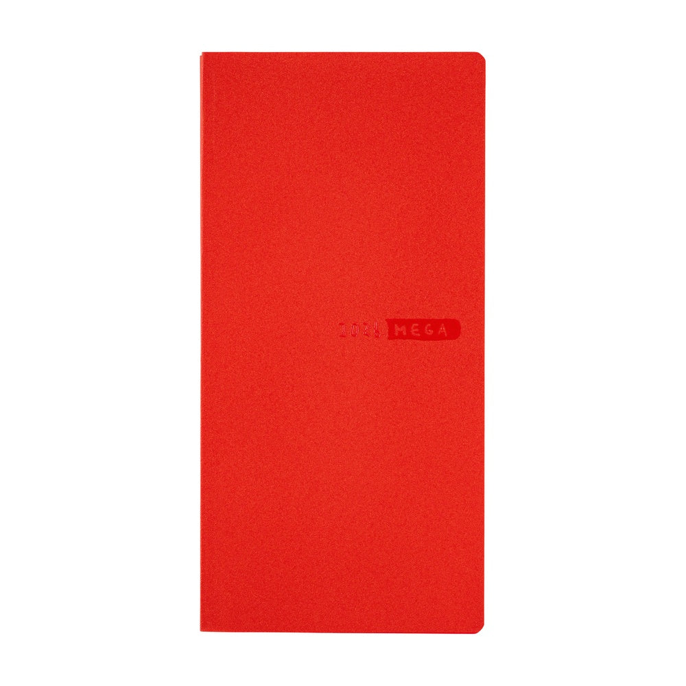 2026 Hobonichi Techo English MEGA Weeks - Sneaker: Tomato Red