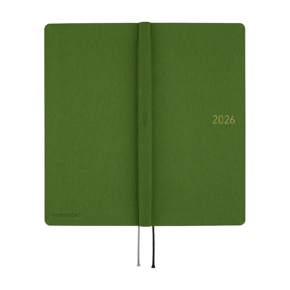 2026 Hobonichi Techo English Weeks - Antique Green