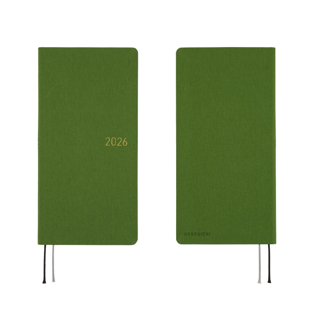 2026 Hobonichi Techo English Weeks - Antique Green