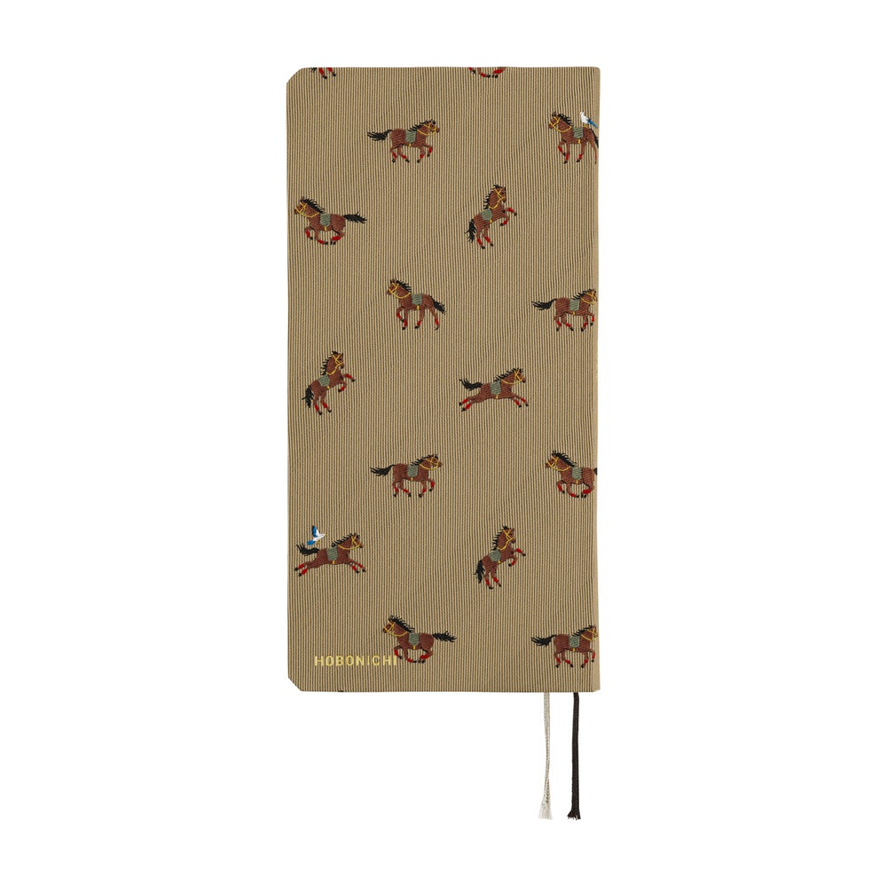 2026 Hobonichi Techo English Weeks - Bow & Tie: Galloping Horses