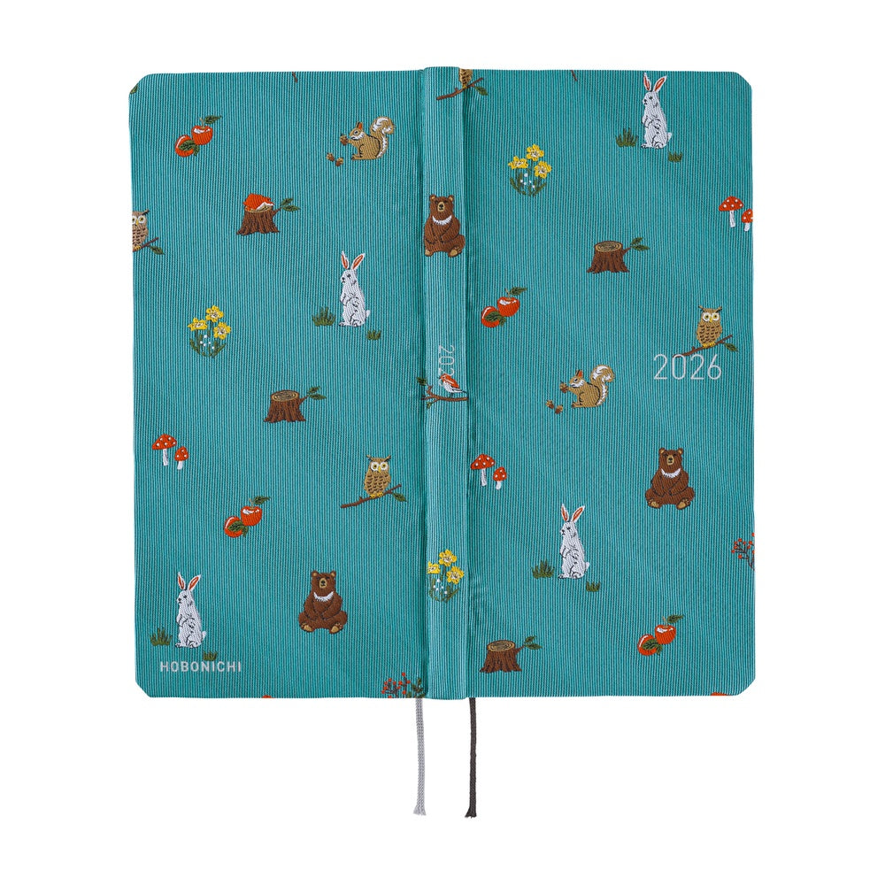 2026 Hobonichi Techo English Weeks - Bow & Tie: In the Forest