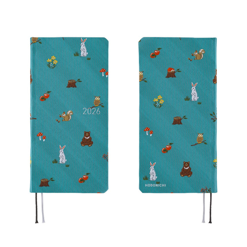 2026 Hobonichi Techo English Weeks - Bow & Tie: In the Forest