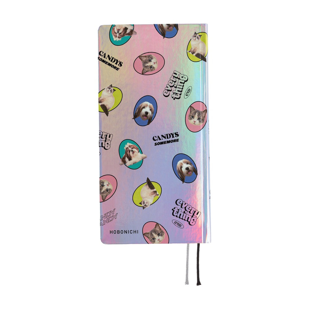 2026 Hobonichi Techo English Weeks - Candy Stripper: Random Dog & Cat (Aurora)