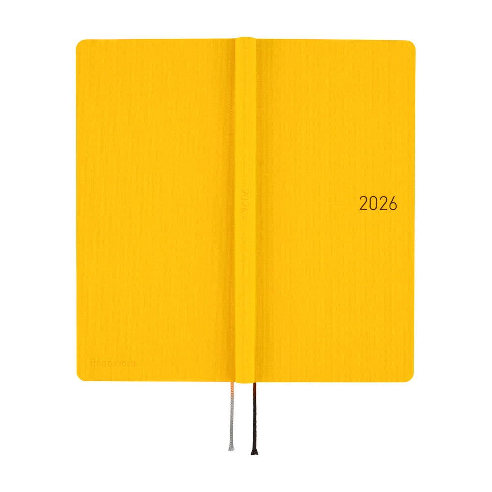 2026 Hobonichi Techo English Weeks - Full Moon Yellow