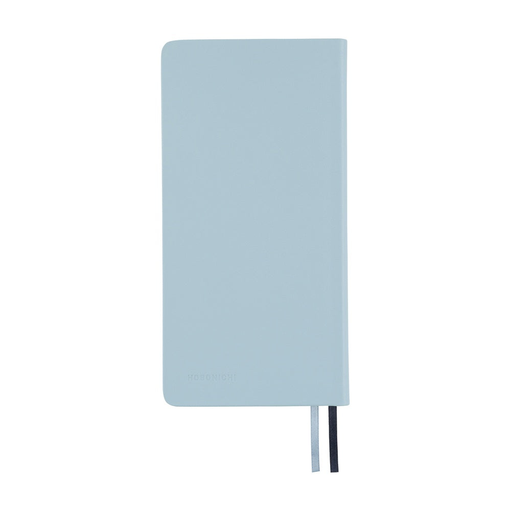 2026 Hobonichi Techo English Weeks - Leather: Snow Blue