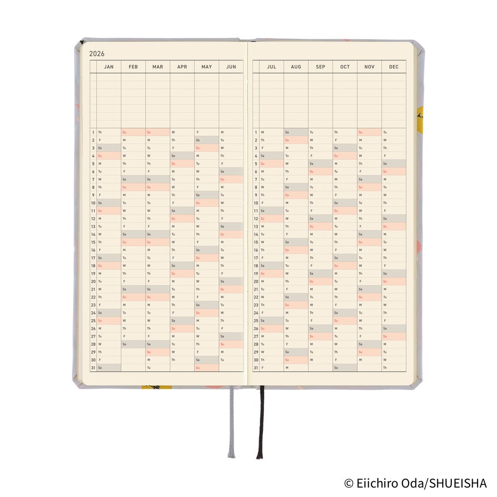 2026 Hobonichi Techo English Weeks - ONE PIECE Magazine: Hiriluk's Cherry Blossoms