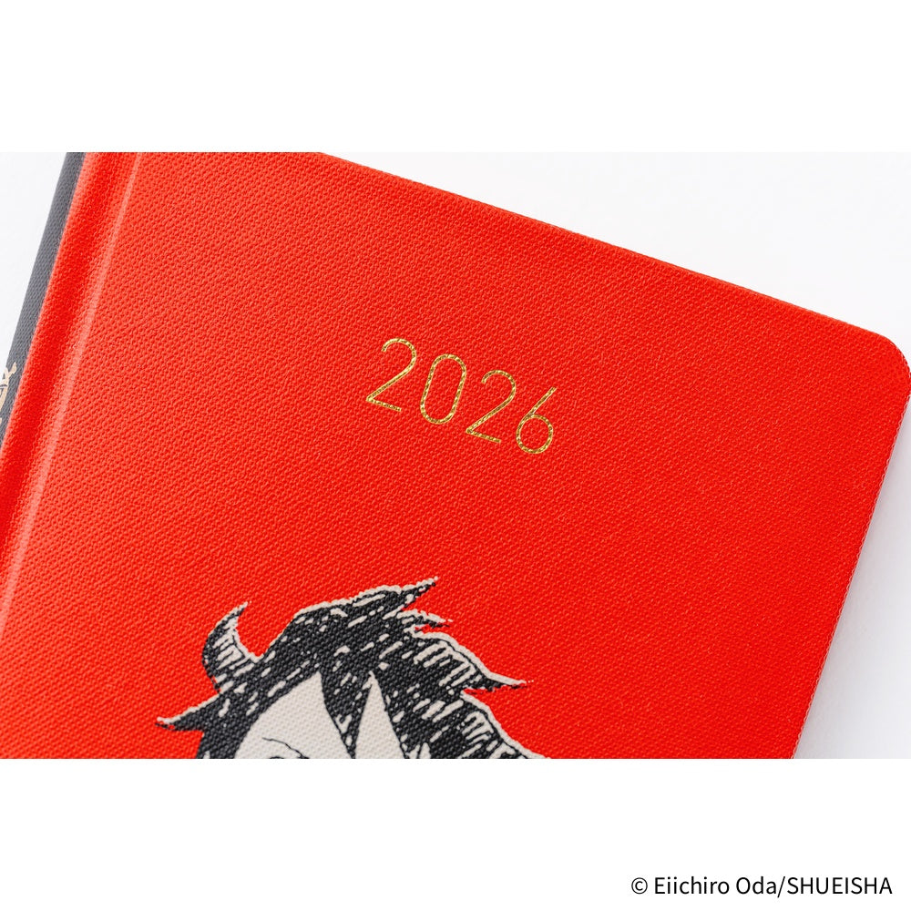 2026 Hobonichi Techo English Weeks - ONE PIECE Magazine: Straw Hat Luffy (Red)