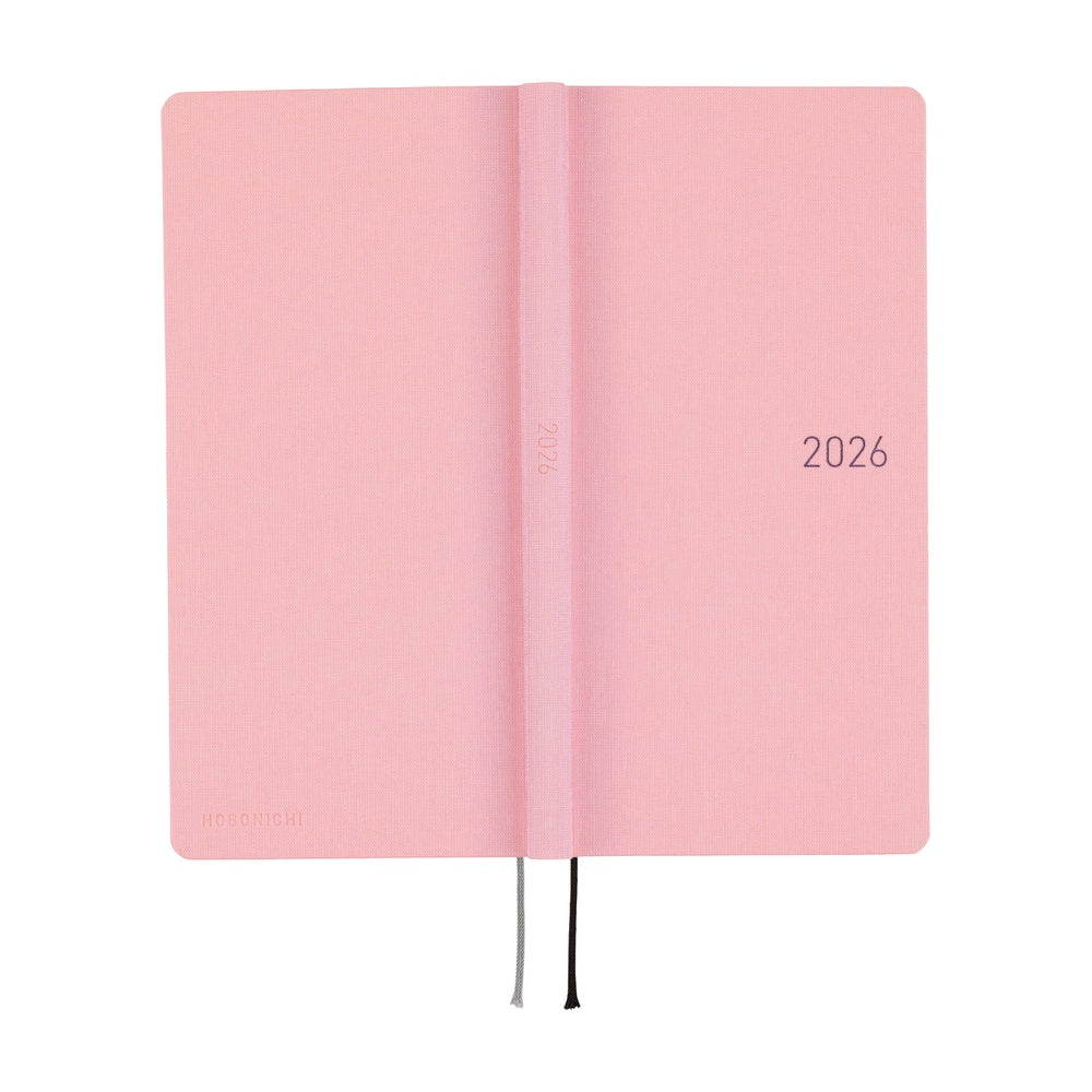 2026 Hobonichi Techo English Weeks - Strawberry Milk