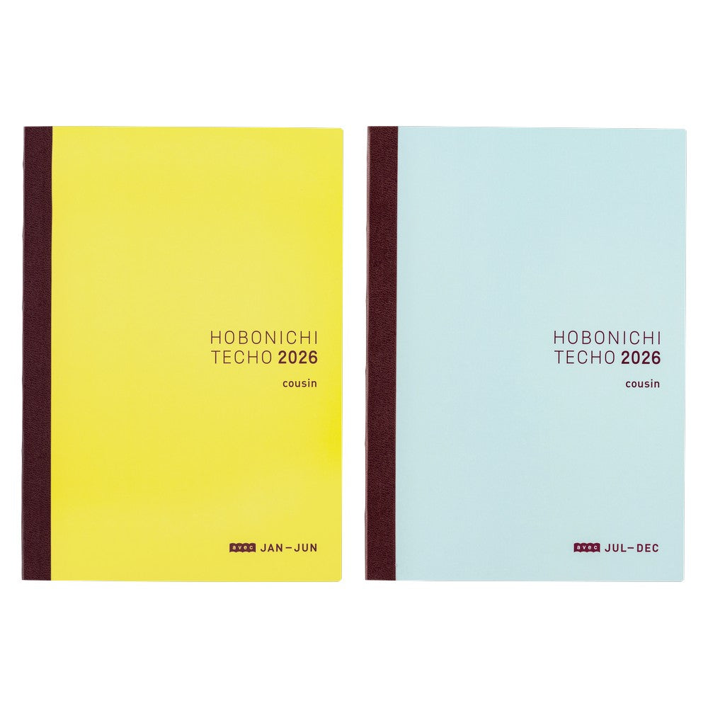 Hobonichi Techo 2026 Original Avec Books - Planificateur A6, 2 Livres De 6 Mois (Janvier Start), Papier Tomoe River - 7