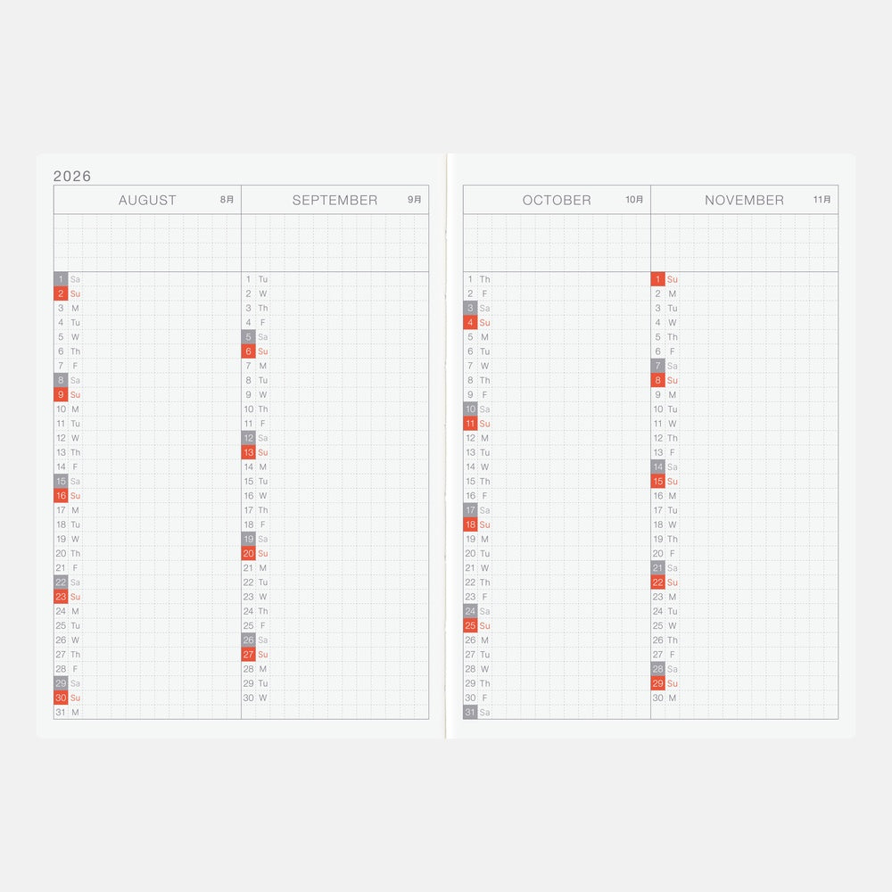 2026 Hobonichi Techo Planner & Cover English A6 - iyo okumi: A Story About Me