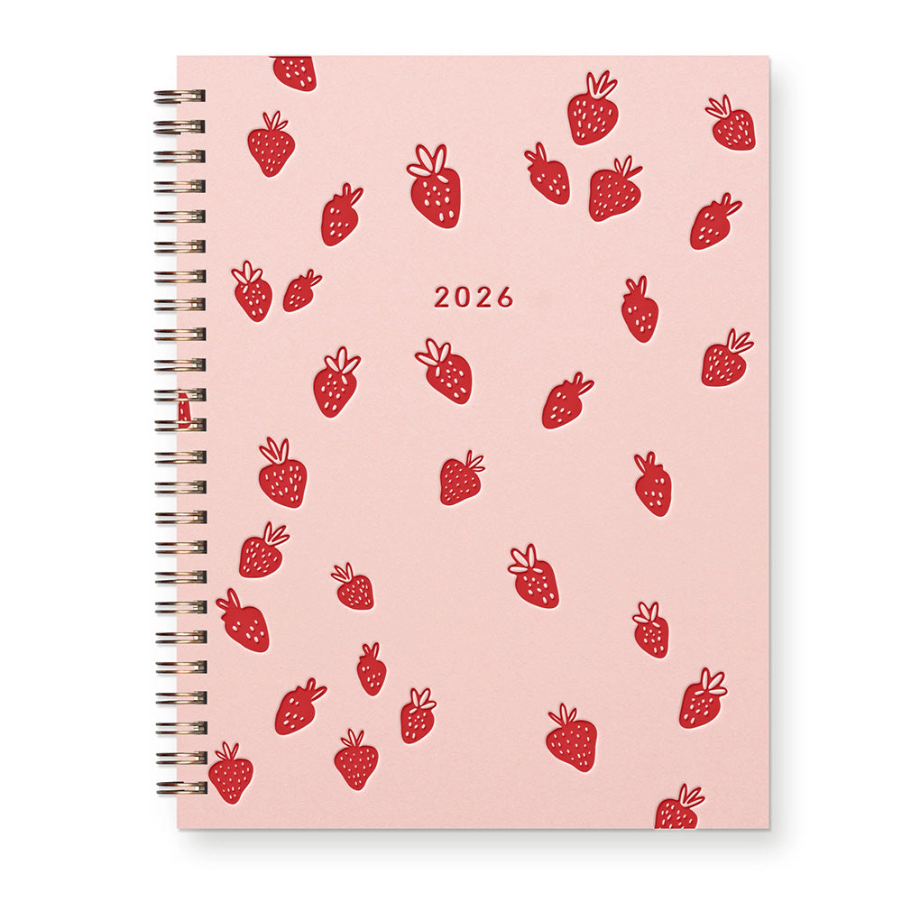 2026 Pattern Dated Planner - Strawberry