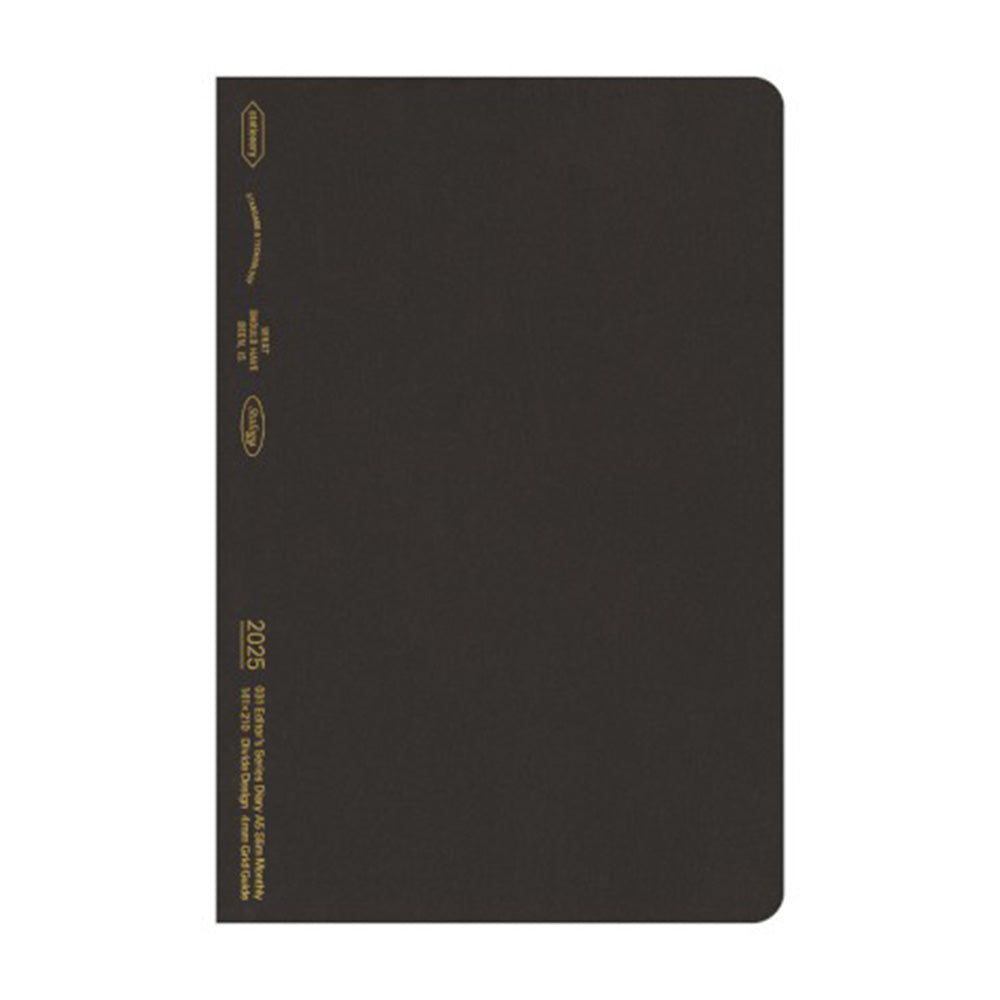 2026 Stalogy A5 Slim Diary - Monthly - Black