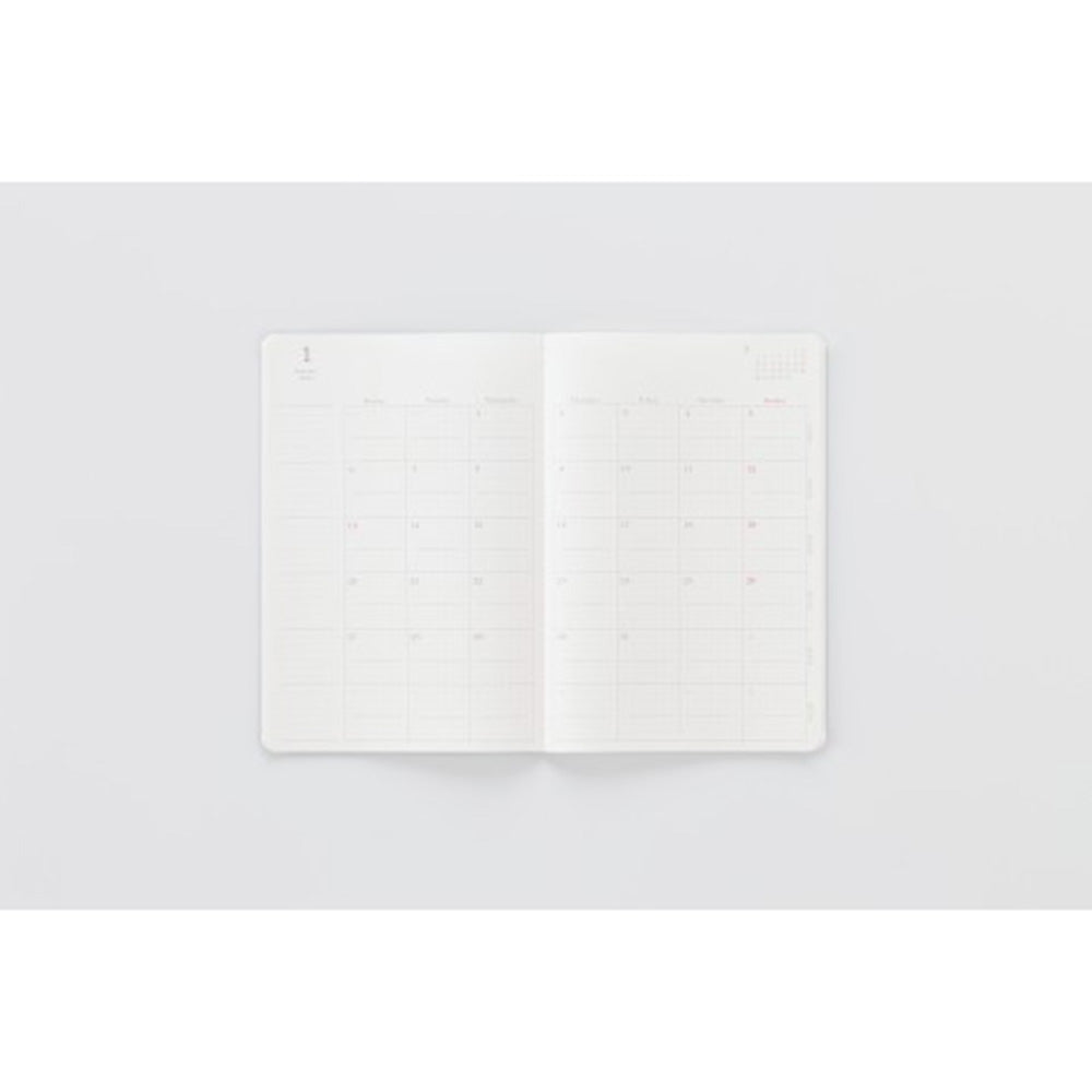 2026 Stalogy A5 Slim Diary - Monthly - Black