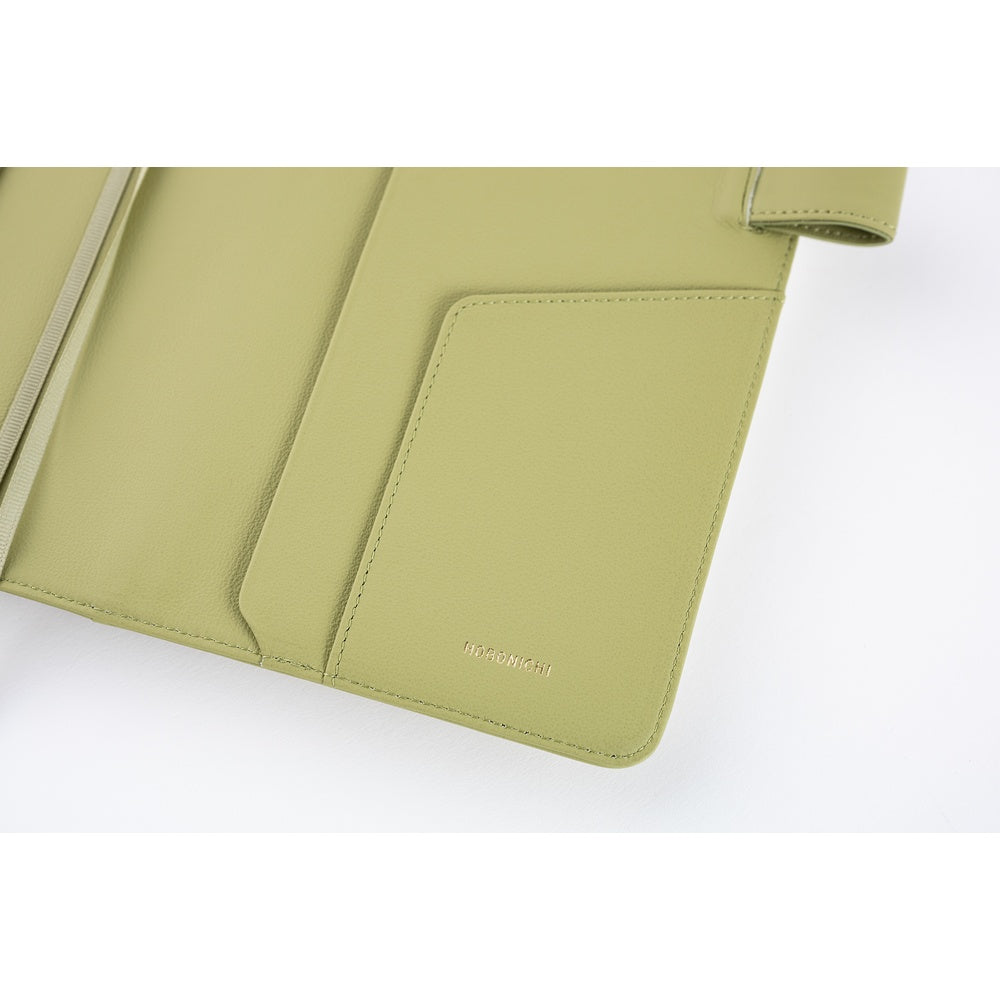 2026 Hobonichi Techo Cousin Planner Book & Cover English A5 - Leather: Sage Green
