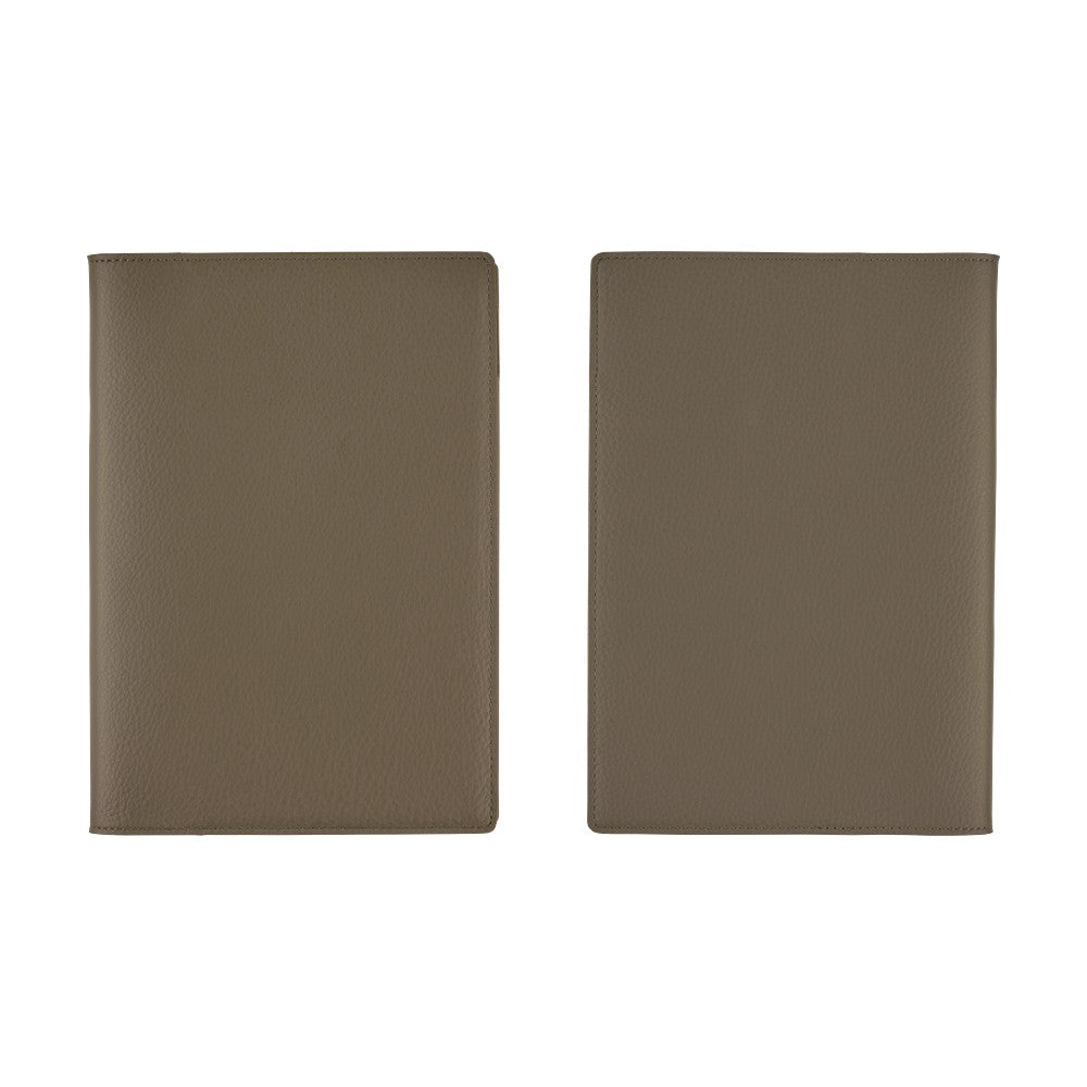 2026 Hobonichi Techo Cousin Planner Book & Cover English A5 - Leather: Taut (Gray & Light Blue)