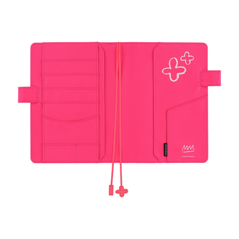 2026 Hobonichi Techo Cousin Planner Book & Cover English A5 - Makoto Matsubayashi: Pink Flowers