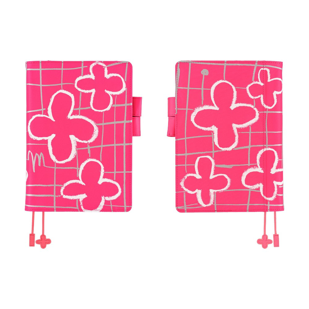 2026 Hobonichi Techo Cousin Planner Book & Cover English A5 - Makoto Matsubayashi: Pink Flowers