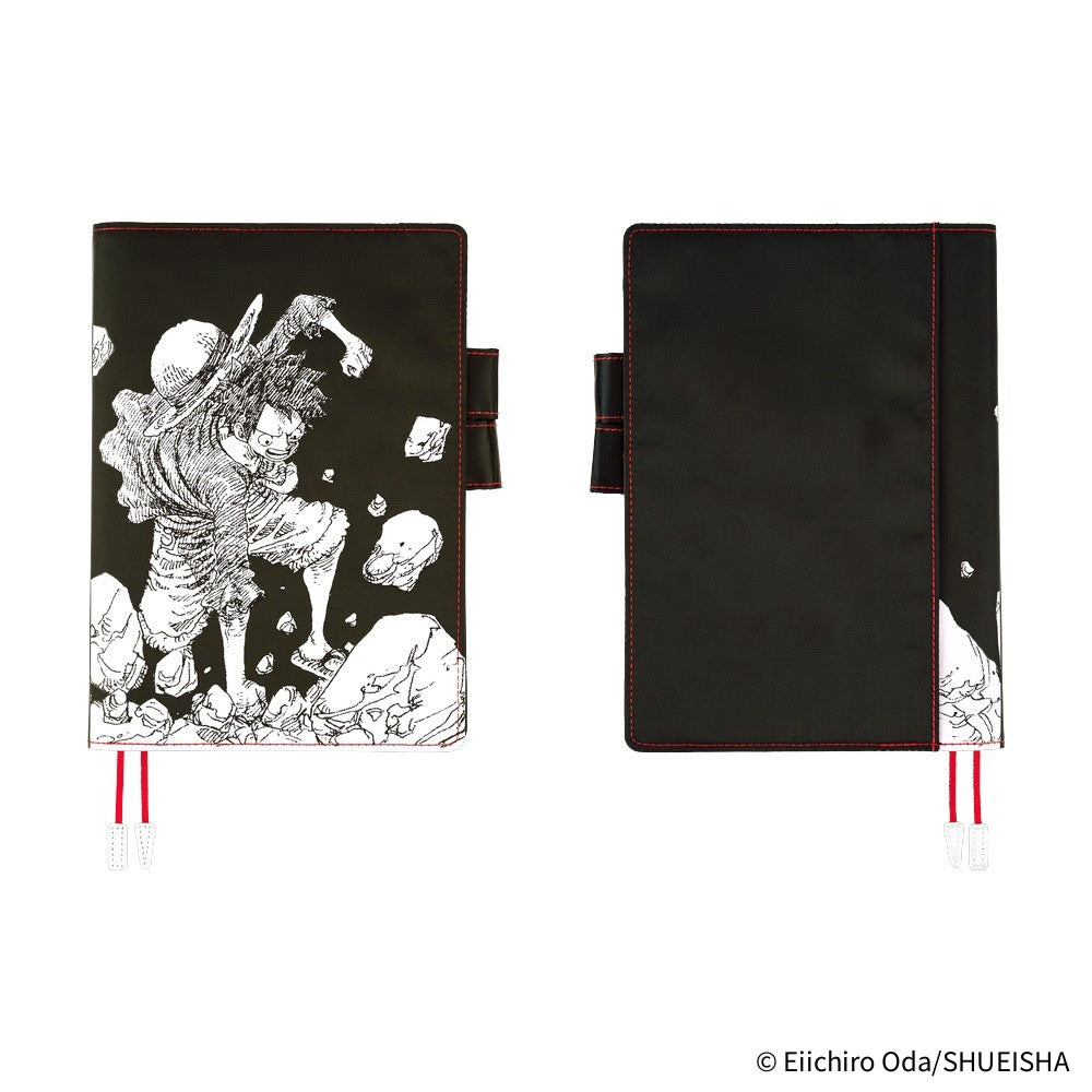 2026 Hobonichi Techo Cousin Planner Book & Cover English A5 - ONE PIECE magazine: Straw Hat Luffy (Black)