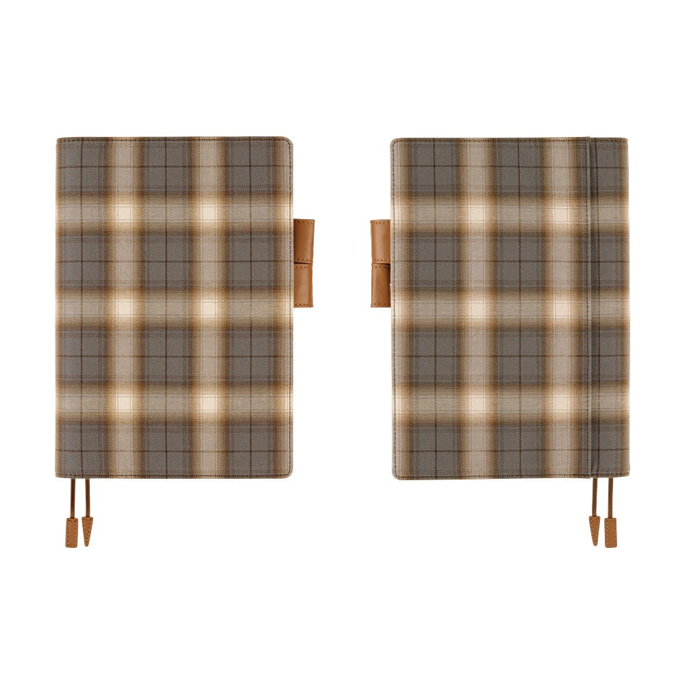 2026 Hobonichi Techo Cousin Planner Book & Cover English A5 - Shirt Fabric: Foggy Plaid