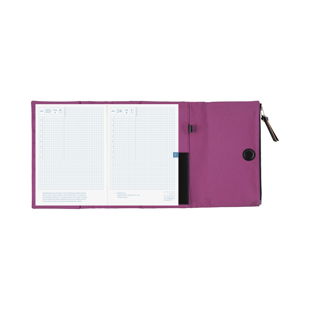 2026 Hobonichi Techo Cousin Planner Book & Cover English A5 - Tragen: Purple