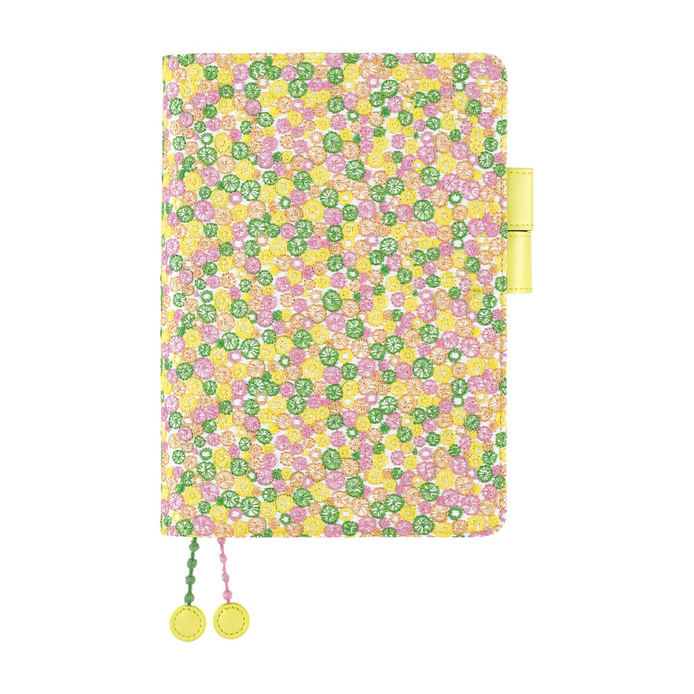 2026 Hobonichi Techo Cousin Planner Book & Cover English A5 - mina perhonen: skyful (Yellow)
