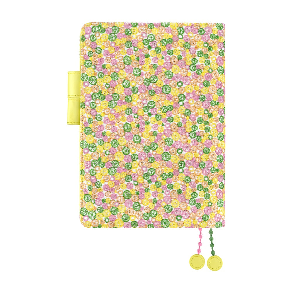 2026 Hobonichi Techo Cousin Planner Book & Cover English A5 - mina perhonen: skyful (Yellow)