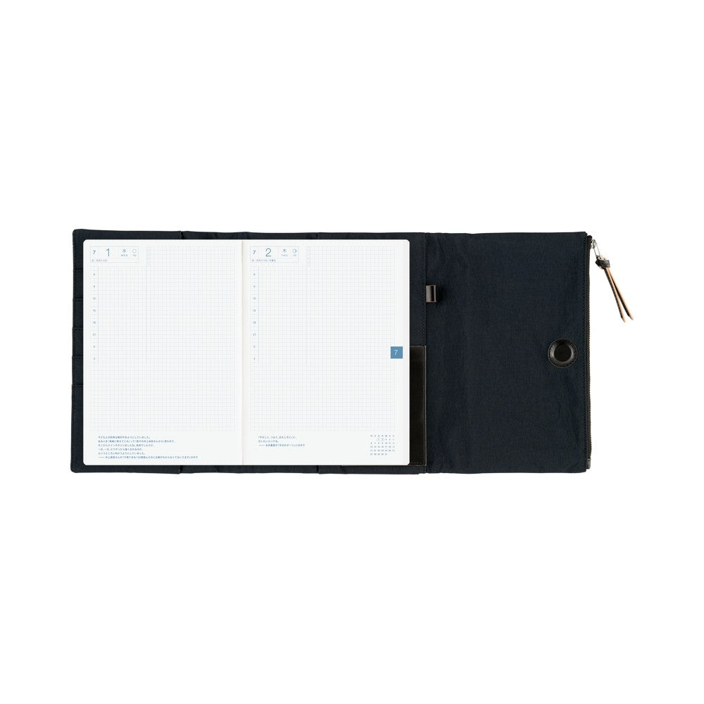 2026 Hobonichi Techo Cousin Planner Book & Cover Japanese A5 - April Start - Tragen: Black - M.Lovewell