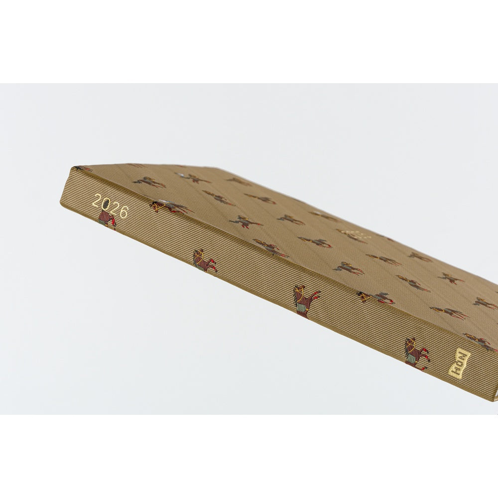 2026 Hobonichi Techo HON A5 English Hardcover Planner Book - Bow & Tie: Galloping Horses