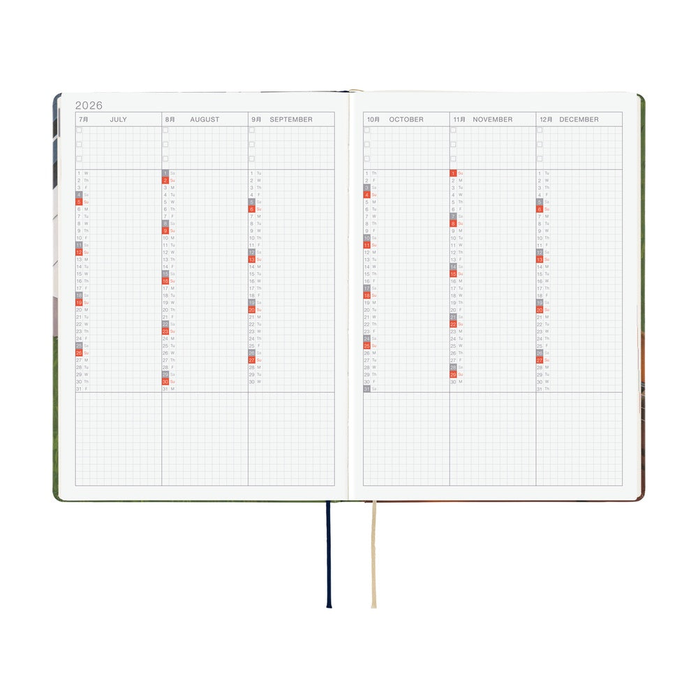 2026 Hobonichi Techo HON A5 English Hardcover Planner Book - Hiroko Kubota: Waiting on the Chords